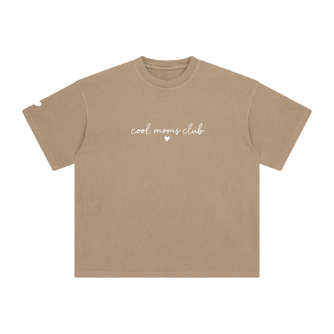 Cool Moms Club Vintage Tee Cursive Logo