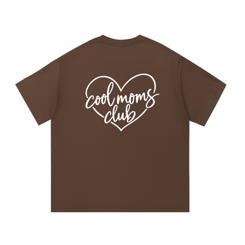 Cool Moms Club Tee Heart Logo on Back