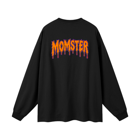 Spooky MOMster Oversized Long Sleeve Tee