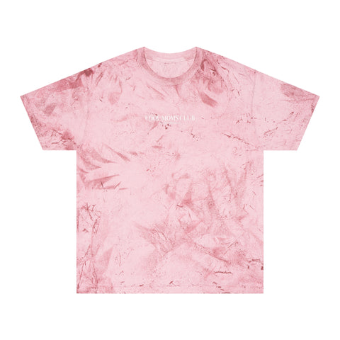 Cool Moms Club Basics Logo Front, Heart LOGO Back, Color Blast T-Shirt