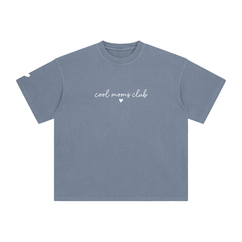 Cool Moms Club Vintage Tee Cursive Logo