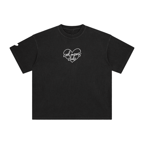 Cool Moms Club Vintage Tee Heart Logo