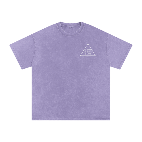 Cool Moms Club Snow Washed Tee OG Logo