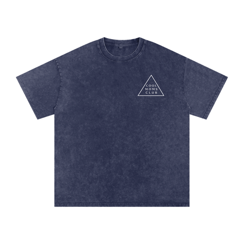 Cool Moms Club Snow Washed Tee OG Logo