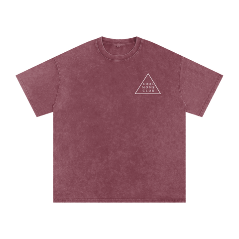 Cool Moms Club Snow Washed Tee OG Logo
