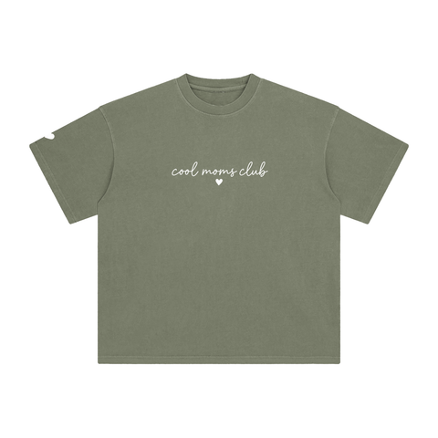 Cool Moms Club Vintage Tee Cursive Logo