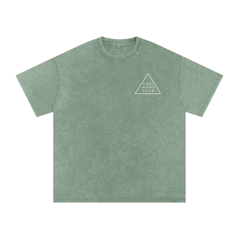 Cool Moms Club Snow Washed Tee OG Logo