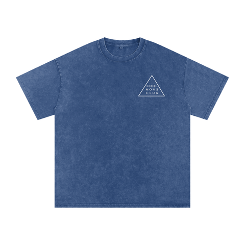 Cool Moms Club Snow Washed Tee OG Logo