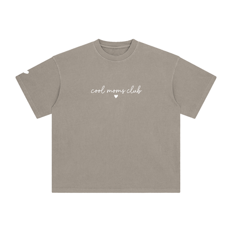 Cool Moms Club Vintage Tee Cursive Logo