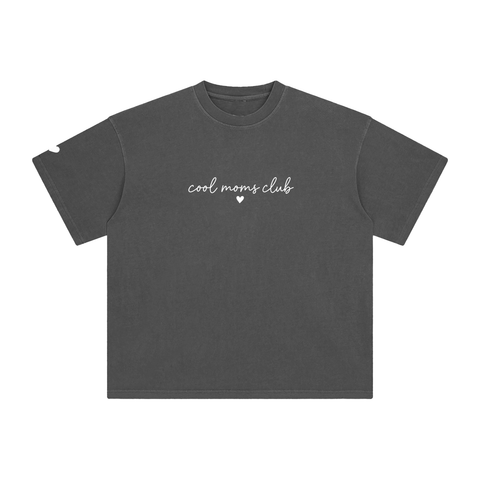 Cool Moms Club Vintage Tee Cursive Logo