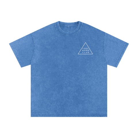 Cool Moms Club Snow Washed Tee OG Logo