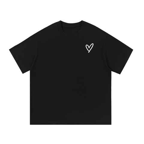 Cool Moms Club Tee Heart Logo on Back