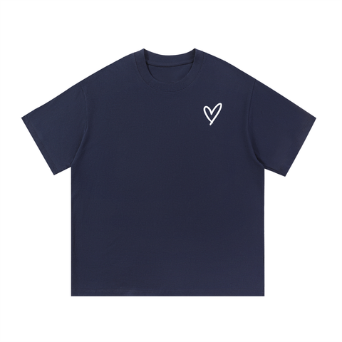 Cool Moms Club Tee Heart Logo on Back