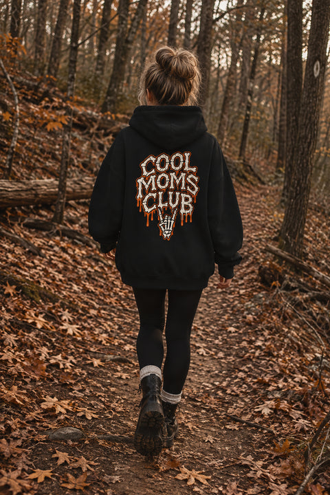 Spooky Cool Moms Club Zip Up Hoodie