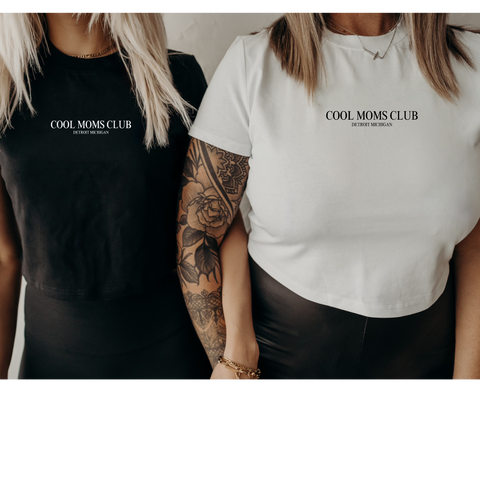 Cool Moms Club Slim Fit Baby Tee
