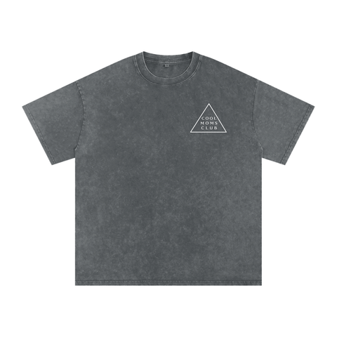 Cool Moms Club Snow Washed Tee OG Logo