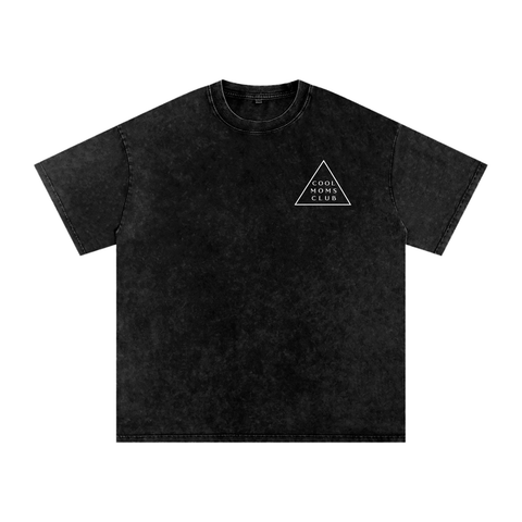 Cool Moms Club Snow Washed Tee OG Logo