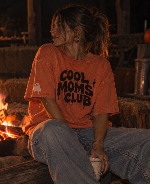 Spooky Cool Moms Club Drip Tee
