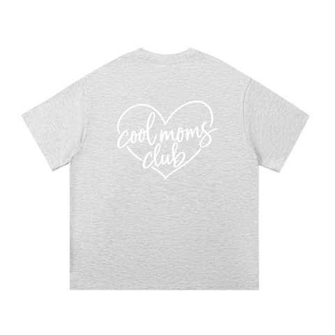 Cool Moms Club Tee Heart Logo on Back